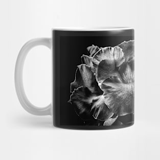 Backyard Flowers In Black And White 2 Mug